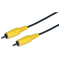 Cordon video rca m-m jaune 5m