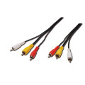 Cord av 3xrca-3xrca mal-mal 5m