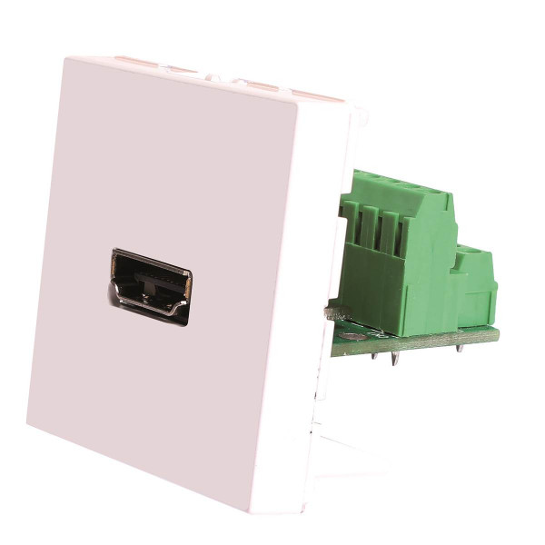 Plastron 45x45 hdmi a bornier