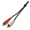 Demi cordon 2xrca 5m