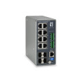 Switch industriel poe manag. l3 8 ports giga 240w+4 sfp rail din