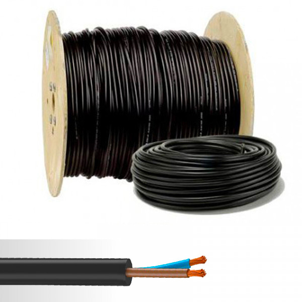01394726 Câble électrique souple H07RN-F 2x4mm², noir