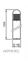 Lentille claire Philips pour borne Vivara Zon GCP170 PCC 