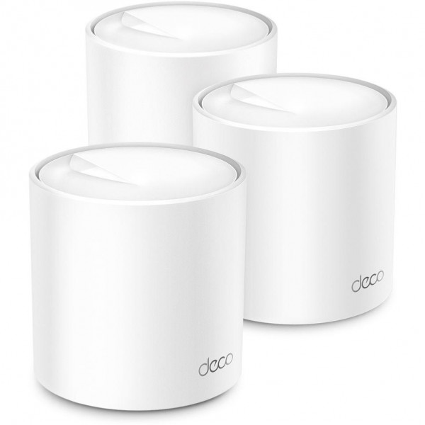 Pack de 3 points d'acces wifi deco x50 wifi mesh 2,4 gbps + 2 rj45 gigabit