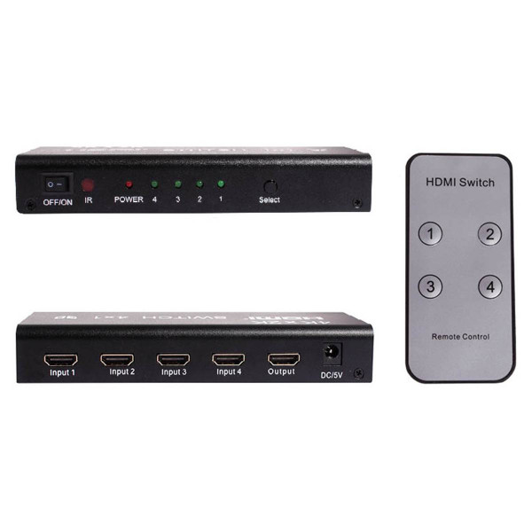 Switch hdmi 4 ports 4k