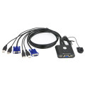 Mini kvm 2 ports usb + cables