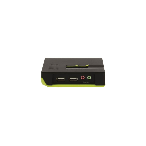 Kvm 2 ports usb +cables +audio