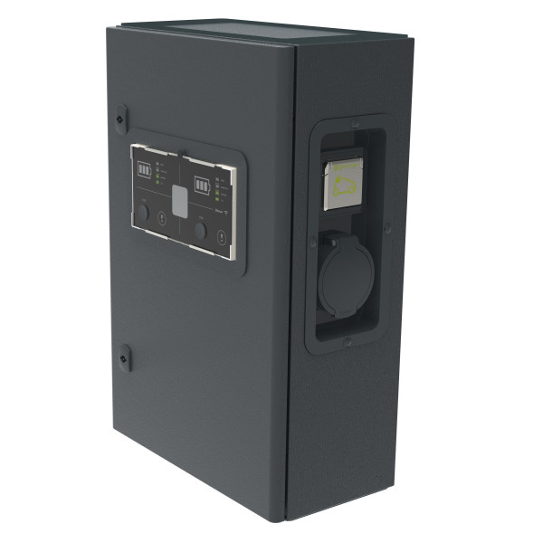 Legrand - borne monophasée métal green'up premium - modes 2 et 3 - 7,4 kw - 2 ports