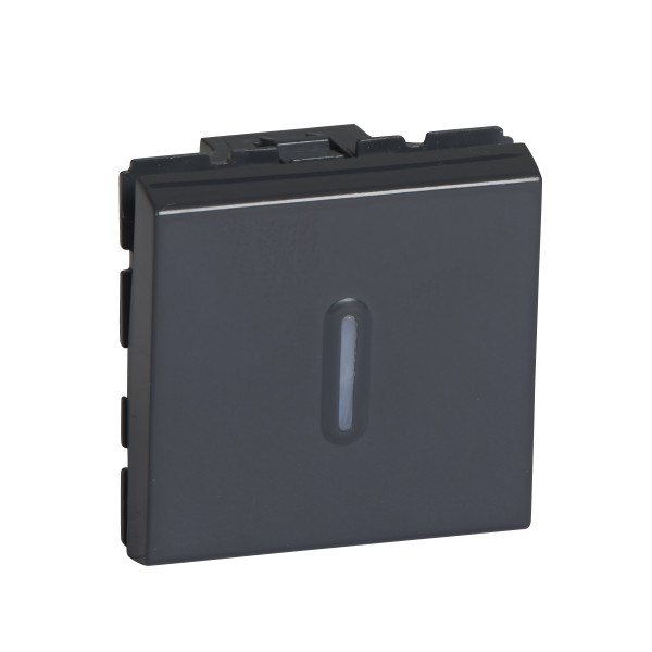 Legrand Mosaic va et vient 10ax voyant 2m anthracite