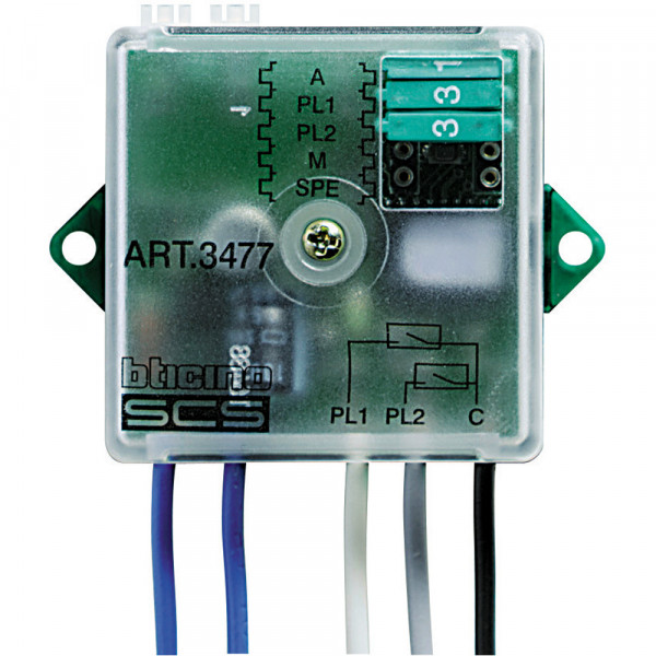 Interface de 2 contacts Bticino MyHome Up module basic