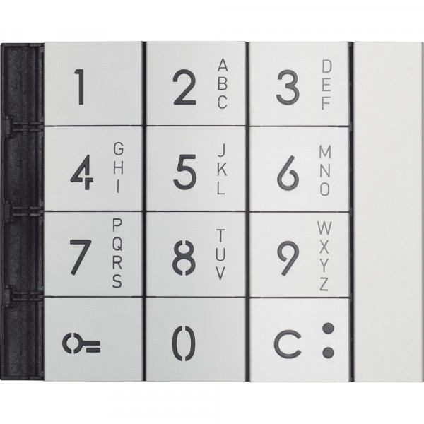 Façade alphanumérique du clavier métal