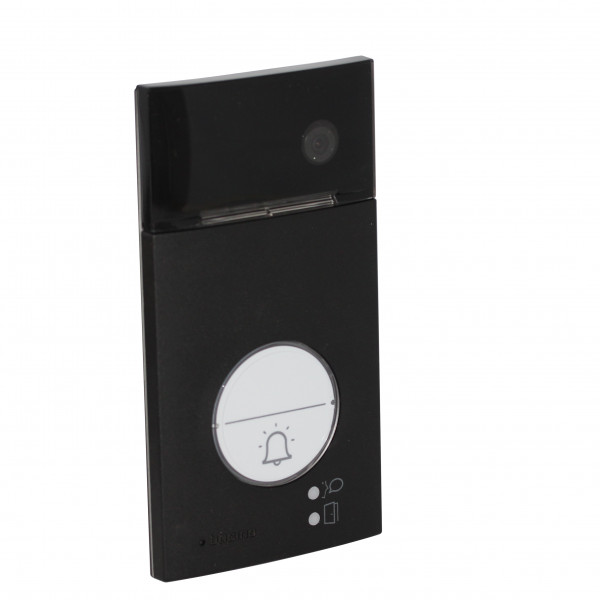 Visiophone connecté Wifi noir Bticino Classe 300EOS avec assistant vocal alexa intégré