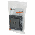 Bticino altège  prise double chargeur usb - 2400 ma - nuage - compo