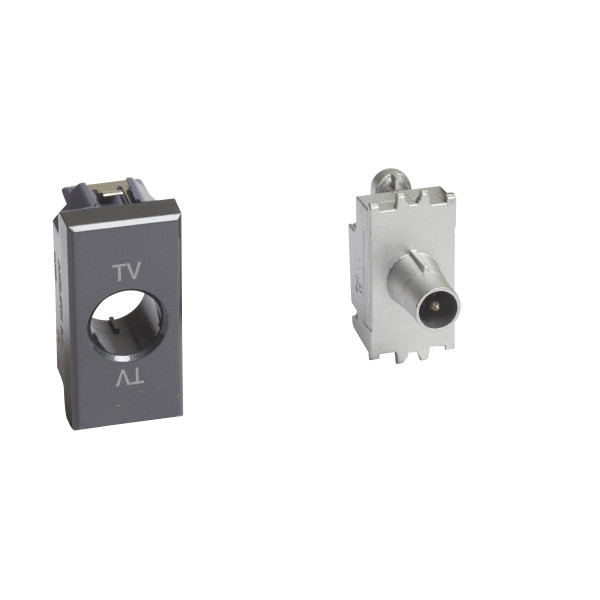 Prise tv simple Schneider Odace étoile blindée Bticino Axolute - 1 module