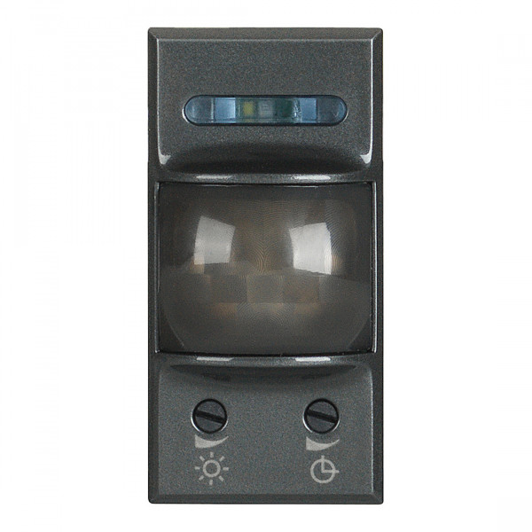 Bticino - détecteur ir axolute 3 fils avec neutre 0 à 460w maximum portée 105° - 1 module - anthracite
