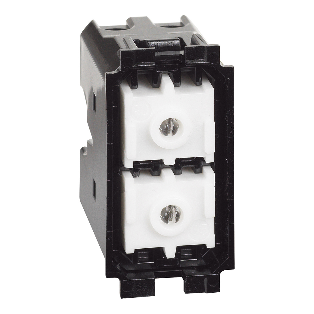 Enjoliveur Double Bouton Poussoir Pour Volets Roulants, 2 Modules Blanc Btkw06m2v