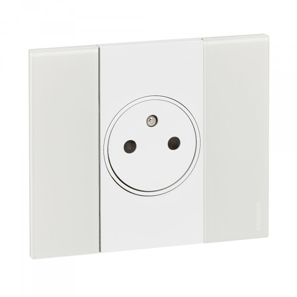 Prise de courant surface Living Now Bticino Cofrel - 2 modules - encastré - noir