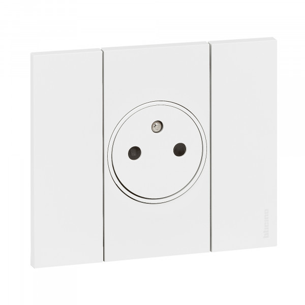 Prise de courant surface Living Now Bticino Cofrel - 2 modules - encastré - noir