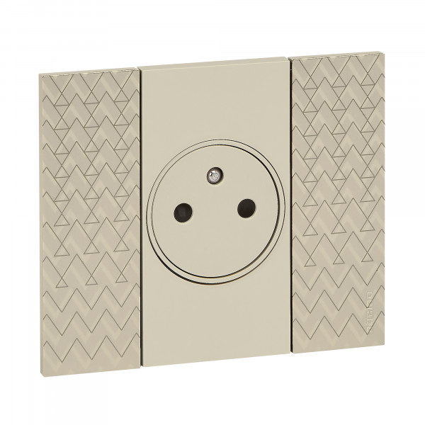 Prise de courant surface Living Now Bticino Cofrel - 2 modules - encastré - noir