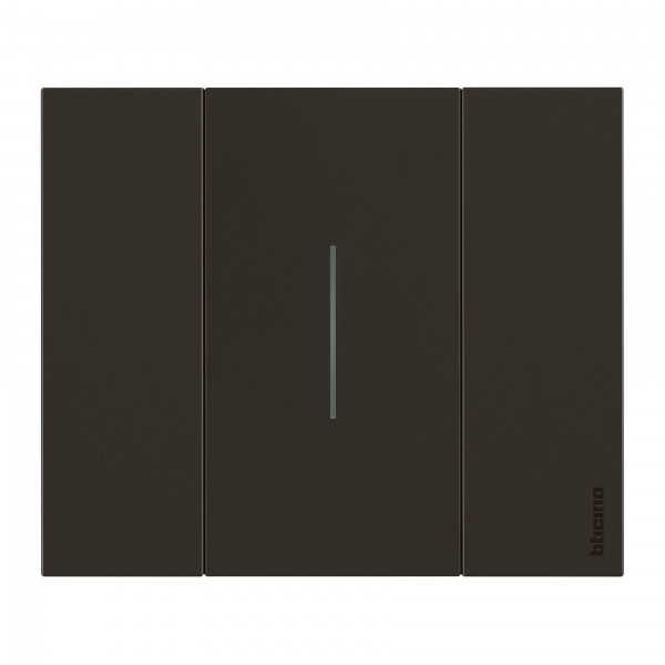 Plaque de finition Living Now Collection Les Noirs matière polymère 2 modules - finition Noir