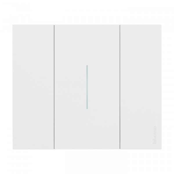 Plaque de finition Living Now Collection Les Blancs matière polymère 2 modules - finition Blanc