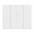 Plaque de finition Living Now Collection Les Blancs matière polymère 2 modules - finition Blanc