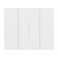 Plaque de finition Living Now Collection Les Blancs matière polymère 2 modules - finition Blanc