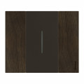 Plaque de finition Living Now Collection Les Noirs matière bois 2 modules - finition Noyer