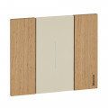 Plaque de finition Living Now Collection Les Sables matière bois 2 modules - finition Chêne