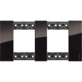 Plaque de finition Living Now Collection Les Noirs matière polymère 2x2 modules - finition Nuit