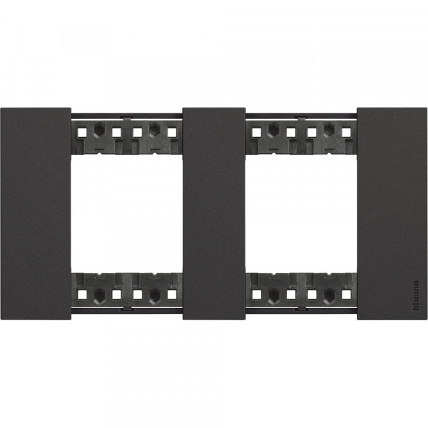 Plaque de finition Living Now Collection Les Noirs matière polymère 2x2 modules - finition Noir