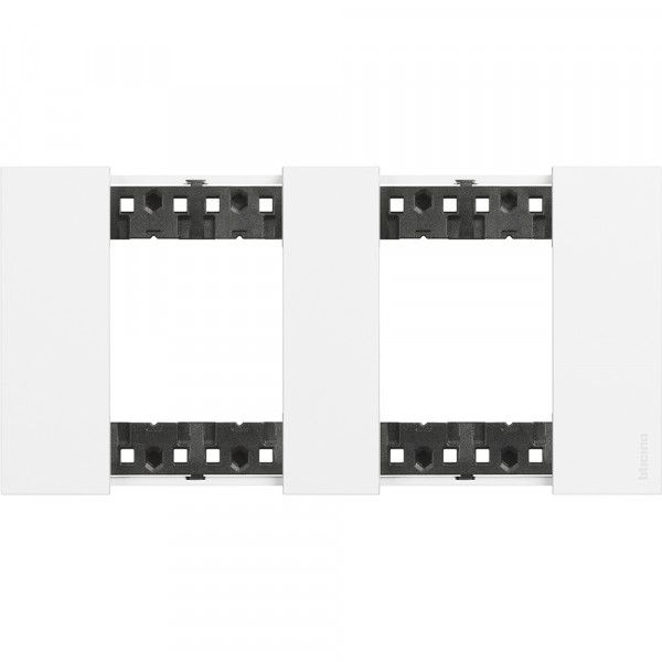 Plaque de finition Living Now Collection Les Blancs matière polymère 2x2 modules - finition Blanc