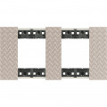Plaque de finition Living Now Collection Les Sables matière polymère 2x2 modules - finition Optic