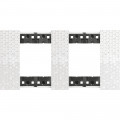 Plaque de finition Living Now Collection Les Blancs matière polymère 2x2 modules - finition Pixel