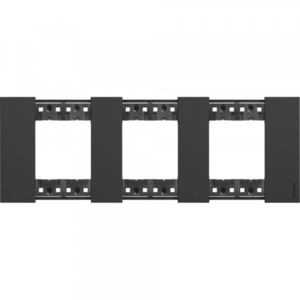 Plaque de finition Living Now Collection Les Noirs matière polymère 3x2 modules - finition Noir