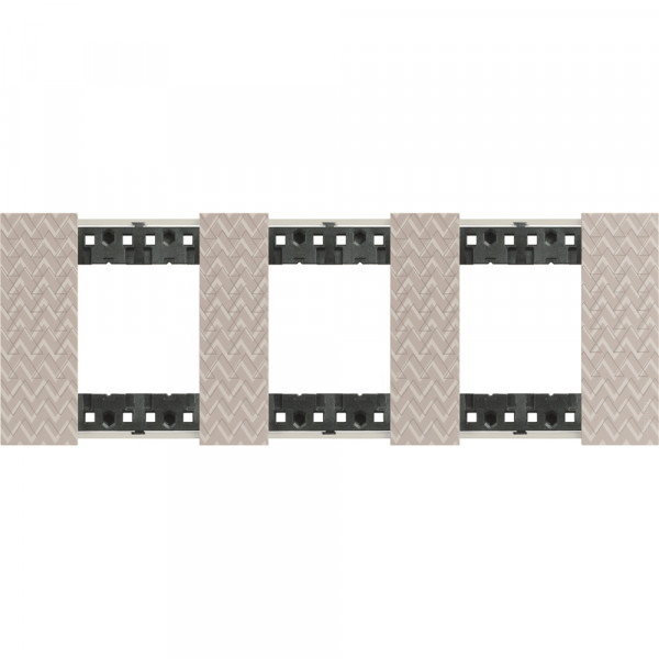 Plaque de finition Living Now Collection Les Sables matière polymère 3x2 modules - finition Optic