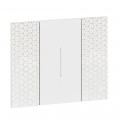 Plaque de finition Living Now Collection Les Blancs matière polymère 2 modules - finition Pixel