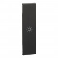 Enjoliveur living now avec symbole lumière myhome_up 1 module - noir