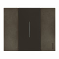 Enjoliveur Living Now pour commande d'éclairage standard ou lumineuse 2 modules - noir mat