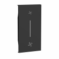 Enjoliveur Living Now pour poussoir VMC 2 modules - noir mat