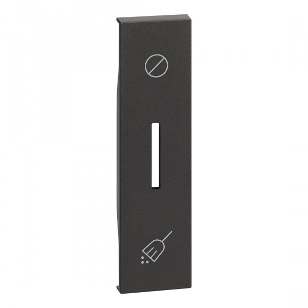 Enjoliveur Living Now pour commande indicateur extérieur Ne pas déranger et Faire la Chambre - noir mat