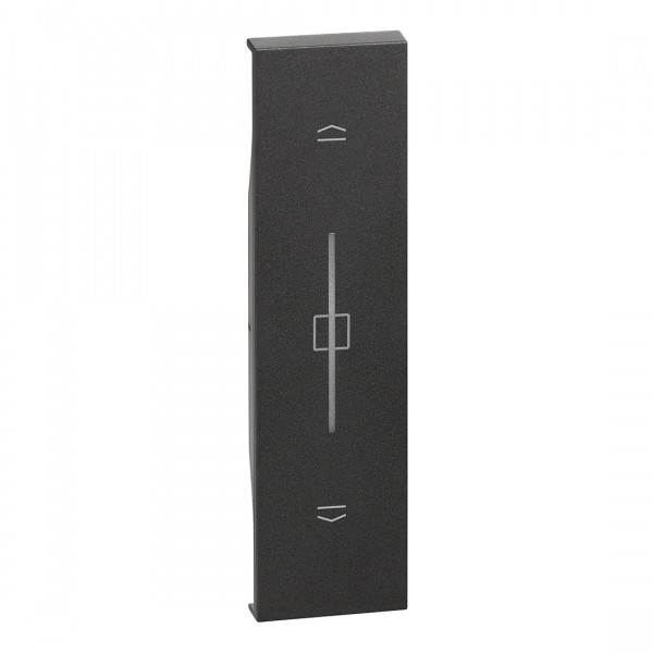 Enjoliveur Noir Living Now pour Interrupteur Volets 1 Module With Netatmo