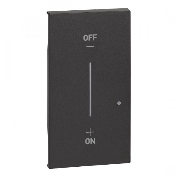 Enjoliveur Noir Mat 2 Modules pour Interrupteur Variateur Living Now With Netatmo