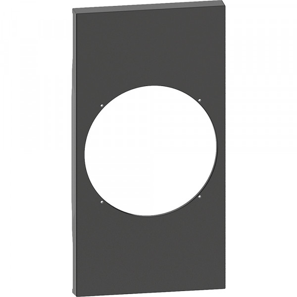 Plastron de Finition Noir Mat 2 Modules pour Prise Connectée Living Now With Netatmo