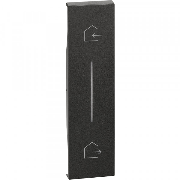Enjoliveur 1 Module Noir Mat Living Now Netatmo pour Commande Départ/Arrivée