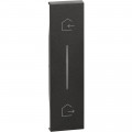 Enjoliveur 1 Module Noir Mat Living Now Netatmo pour Commande Départ/Arrivée