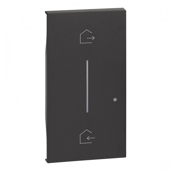 Enjoliveur 2 Modules Noir Mat Living Now With Netatmo pour Commande Départ/Arrivée