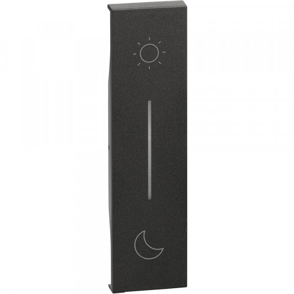 Enjoliveur 1 Module Noir Mat pour Commande Lever/Coucher Living Now With Netatmo
