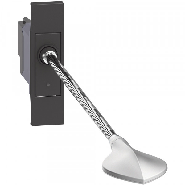 Liseuse orientable à LEDs pour tête de lit Living Now livrée avec enjoliveur noir mat - 1 module