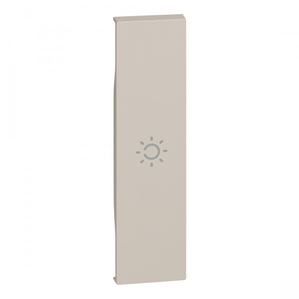Enjoliveur living now avec symbole lumière myhome_up 1 module - sable